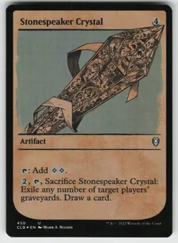 Stonespeaker Crystal (Showcase) Foil U Commander Legends: Battle for Baldur's Ga - Image 1