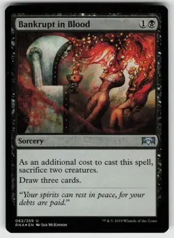 Bankrupt in Blood Foil U Ravnica Allegiance 62 MTG - Image 1