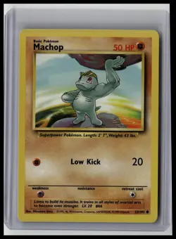 Machop - Base Set 52/102 Common Non-Holo Pokemon TCG - Image 1