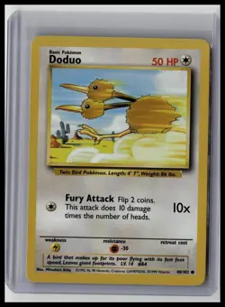 Doduo - Base Set 48/102 Common Non-Holo Pokemon TCG - Image 1