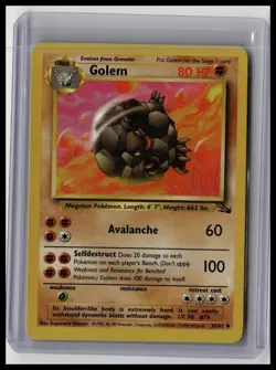 Golem - Fossil 36/62 Uncommon Non-Holo Pokemon TCG - Image 1