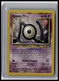 Unown [N] - Neo Discovery 50/75 Uncommon Non-Holo Pokemon TCG - Image 1