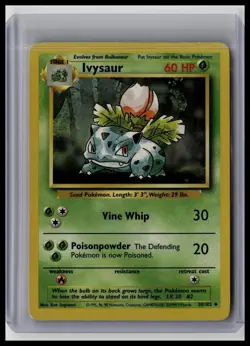 Ivysaur - Base Set 30/102 Uncommon Non-Holo Pokemon TCG - Image 1