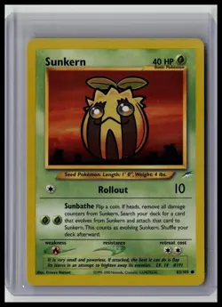 Sunkern - Neo Destiny 83/105 Common Non-Holo Pokemon TCG - Image 1