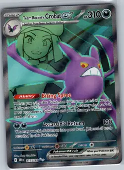 Team Rocket's Crobat ex 217/182 SV10: Destined Rivals - Pokemon Card - NM - Image 1