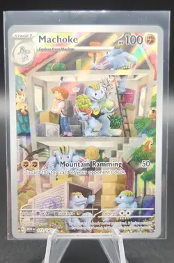 2023 Pokemon Machoke 177/165 Sv: Scarlet & Violet 151 Holo - Image 1
