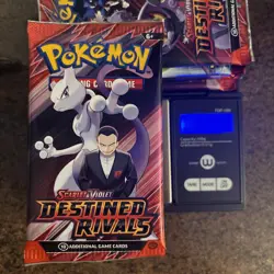 22.37/38g Pokemon TCG Destined Rivals Booster Pack (FACTORY SEALED)✅ - Image 1