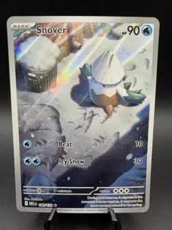 Pokemon TCG Snover 140/132 Illustration Rare IR Pokemon Mega Evolution Full Art - Image 1