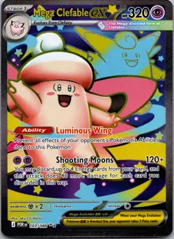 Pokemon Perfect Order Mega Clefable EX - Ultra Rare - 103/88 - Image 1