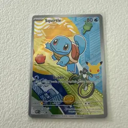 Squirtle First Partner Illustration Promo Full Art Holo 037 Pokemon TCG - Image 1