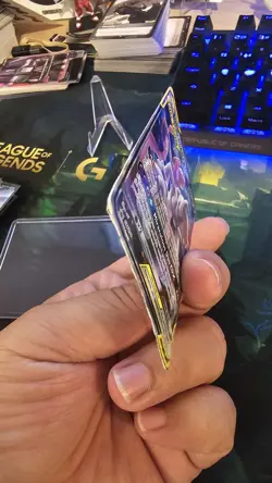 DAMAGED Pokemon Mewtwo and Mew GX SM191 Promo Tag Team 2019 Sun & Moon - Image 5