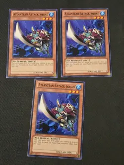 3x Atlantean Attack Squad x3 REDU-EN036 Common 1st Edition NM Playset Yugioh - Image 1