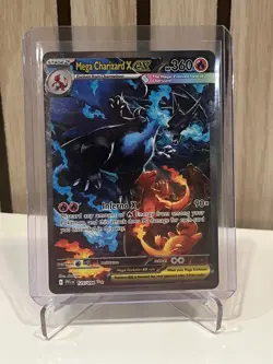 2025 POKEMON PHANTASMAL FLAMES #125/094 MEGA CHARIZARD X EX SIR - Image 1