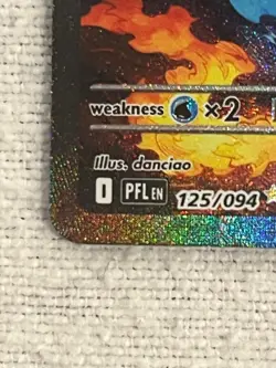 2025 POKEMON PHANTASMAL FLAMES #125/094 MEGA CHARIZARD X EX SIR - Image 4