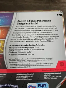 POKEMON TCG PARADOX DESTINIES TIN IRON CROWN EX NEW/SEALED - Image 3