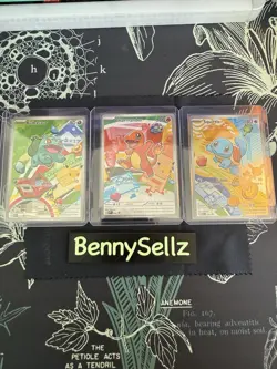 Pokemon TCG First Partner Illustration Collection Series 1 Kanto GEN 1 Starters - Image 1