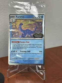 Aurorus 024/088 - Cosmo Holo - Pokemon Perfect Order Stamped Promo SEALED - Image 1