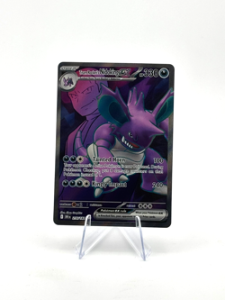 Pokemon TCG Destined Rivals Team Rocket’s Nidoking Ex 216 /182 Ultra Rare - Image 1