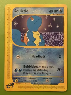 Pokemon 🇨🇦 Only Squirtle Expedition NM Common 132 See Notes - Image 1