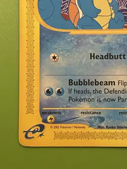 Pokemon 🇨🇦 Only Squirtle Expedition NM Common 132 See Notes - Image 5