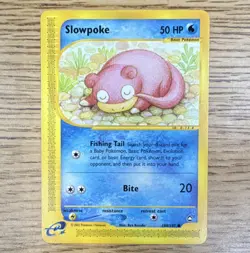 Pokemon Slowpoke 108/147 Aquapolis Reverse Holo Common 50 HP Basic English 2002 - Image 1