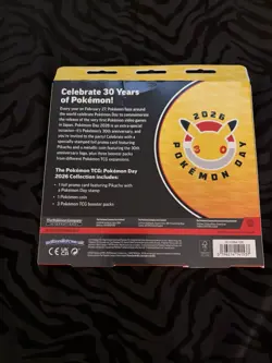 Pokemon TCG Pokemon Day 2026 30th Anniversary Sealed Box Pikachu Promo Booster - Image 5
