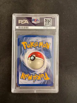 1999 POKEMON BASE SET UNLIMITED #7 HITMONCHAN-HOLO PSA 7 - Image 2