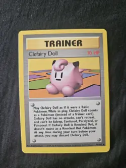 Pokemon TCG Clefairy Doll Trainer Base Set 70/102 Vintage - Image 1