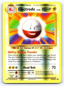 Electrode 40/108 Rare Evolutions Pokemon Reverse Holo Moderately Played - Image 1