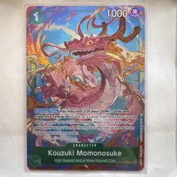Kouzuki Momonosuke OP10-028 Alt Art Best Selection Vol. 4 - One Piece TCG NM - Image 1