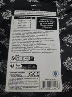 One Piece TCG Black Smoker Starter Deck (ST-19) Brand New Sealed With PRB01 Pack - Image 4