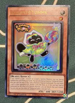 YUGIOH LOLLIPOP YUMMY ULTRA RARE 1ST JUSH-EN018 - Image 1