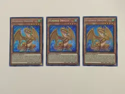 Yugioh Hundred Dragon x 3 - Limited Edition Secret Rare NM - Plus Free Holo Card - Image 1