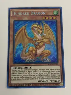 Yugioh Hundred Dragon x 3 - Limited Edition Secret Rare NM - Plus Free Holo Card - Image 2