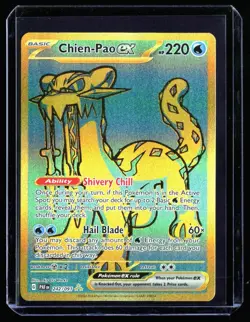 2024 Paldean Fates Chien-Pao ex #242 Hyper Rare Holo Pokemon Card - Image 1
