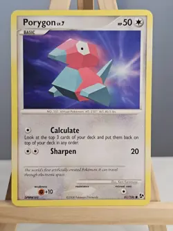 Porygon 81/106 Diamond Pearl Great Encounters Pokemon TCG Common Card LP - Image 1