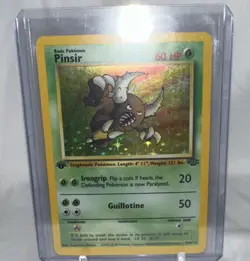 Pokemon TCG Pinsir Holo Rare Card Jungle Unlimited 1st Edition 9/64 - Image 1
