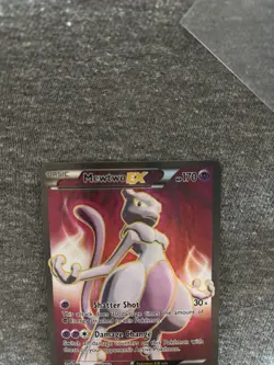 Pokemon Mewtwo-EX TCG Full Art Ultra Rare Holo Card Breakthrough 158/162 LP - Image 3
