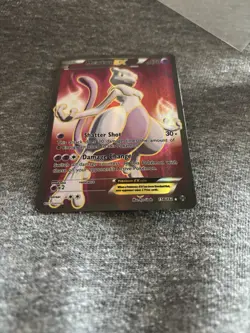 Pokemon Mewtwo-EX TCG Full Art Ultra Rare Holo Card Breakthrough 158/162 LP - Image 4