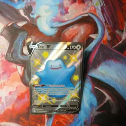 Ditto V SHINY SV118/SV122 Shining Fates NM Full Art Ultra Rare Pokemon Card#11 - Image 1