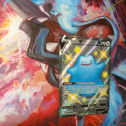 Ditto V SHINY SV118/SV122 Shining Fates NM Full Art Ultra Rare Pokemon Card#11 - Image 3
