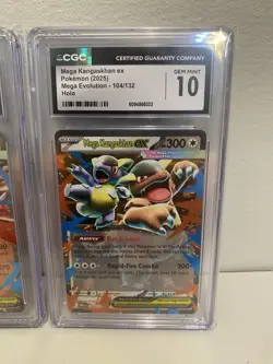 Pokemon Mega Evolution Set Of 3 CGC 10 Cards Lucario Latias Kangaskhan - Image 4