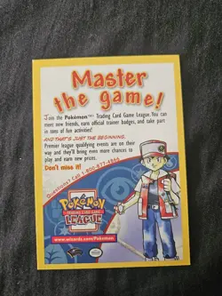 Master The Game! Pokemon Card Insert -Wizards Of The Coast Promo - Image 1