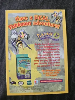 Master The Game! Pokemon Card Insert -Wizards Of The Coast Promo - Image 2