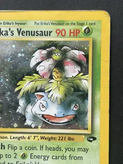 Erika's Venusaur 4/132 Holo Rare - Gym Heroes - Vintage Pokemon Card - HP - Image 3