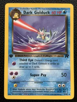 Pokemon Card - Dark Golduck Team Rocket 37/82 Uncommon 1st Edition - Image 1