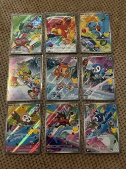 First Partner Illustration Collection Series 1 All 9 Promo Cards - Pack Fresh! - Image 1