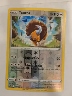 Tauros 106/159 - Crown Zenith Reverse Pokemon Holo Foil Nice! - Image 1
