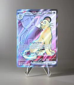 Team Rocket’s Persian ex 219/182 Destined Rivals NM Pokemon Card - Image 1