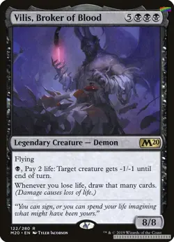 Vilis, Broker of Blood [M20 - 122] - LP [Foil] TCG MTG - Image 1